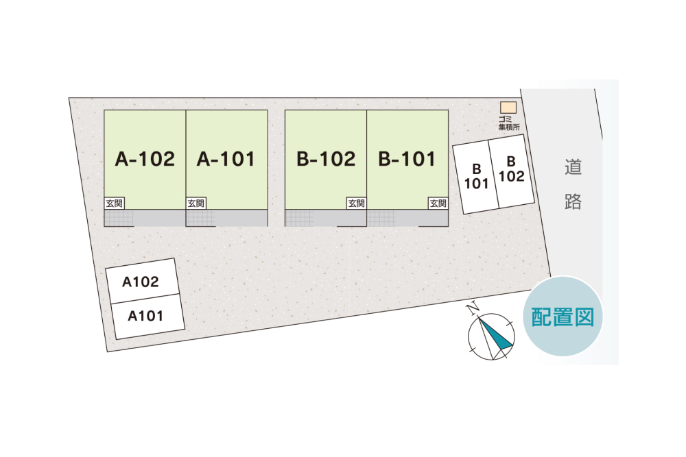 A-101・A-102・B-101・B-102配置図 loading=