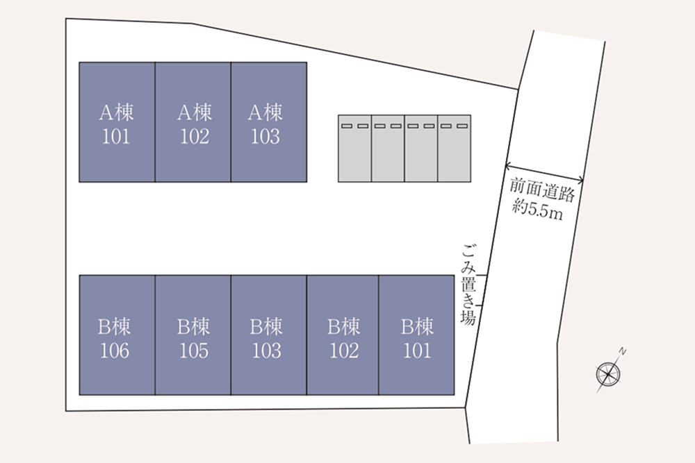 全8戸のガレージハウス
 loading=