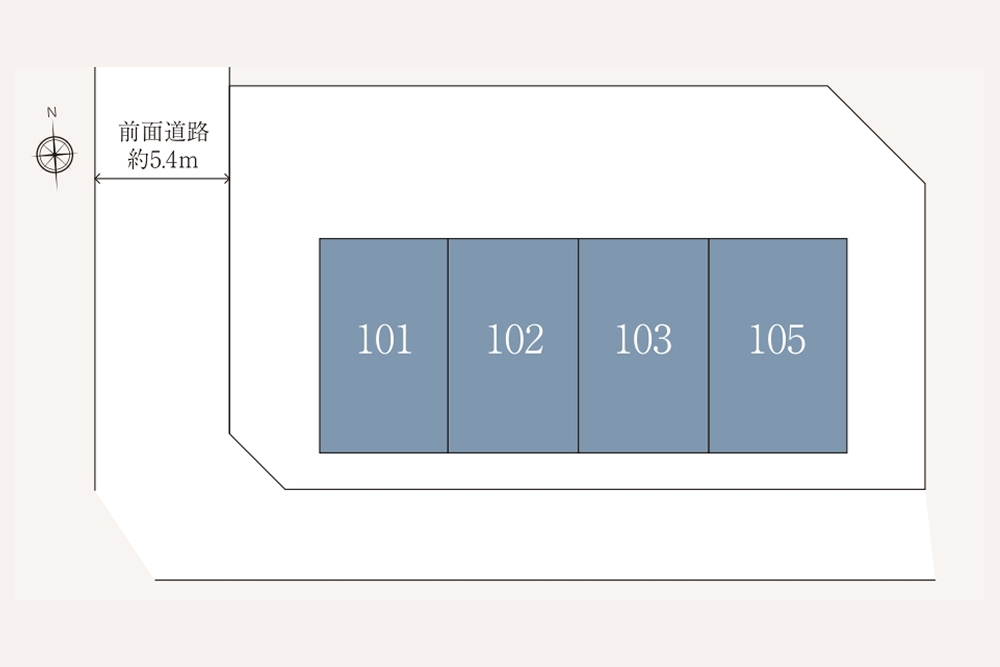 全4戸のガレージハウス
 loading=