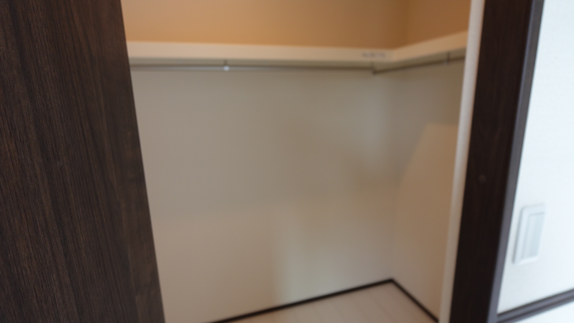 収納棚とハンガーパイプが標準装備のウォークインクローゼット
 loading=